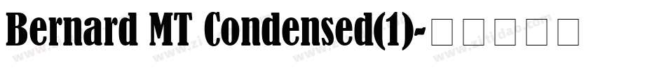 Bernard MT Condensed(1)字体转换